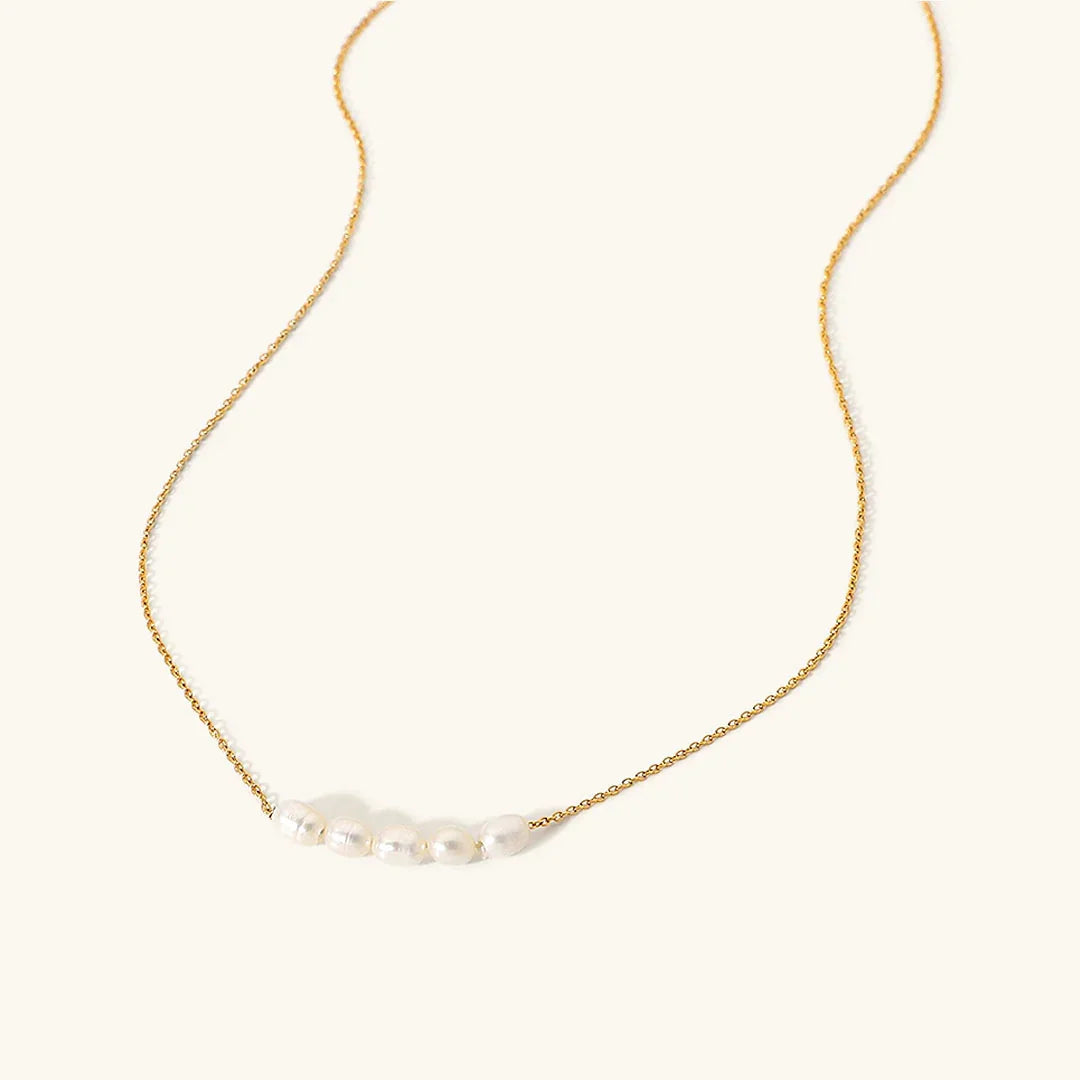 [GALE]Elle Gold Pearl Necklace