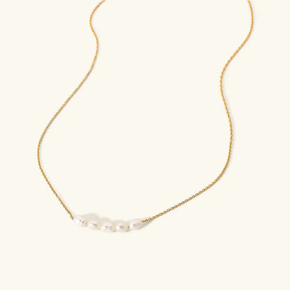 [GALE]Elle Gold Pearl Necklace