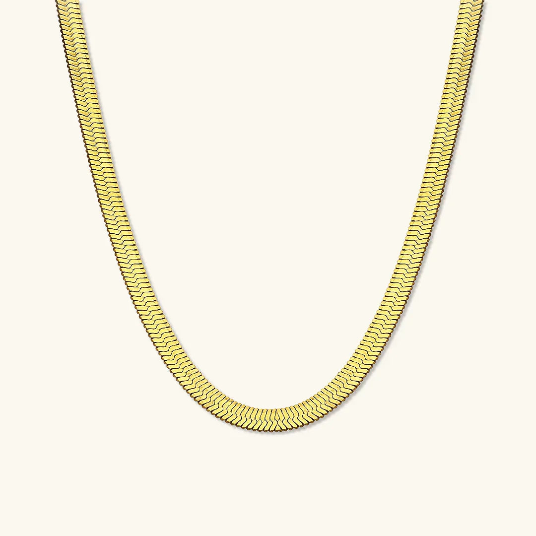 [GALE]Elysian Gold Herringbone Necklace