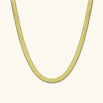 [GALE]Elysian Gold Herringbone Necklace