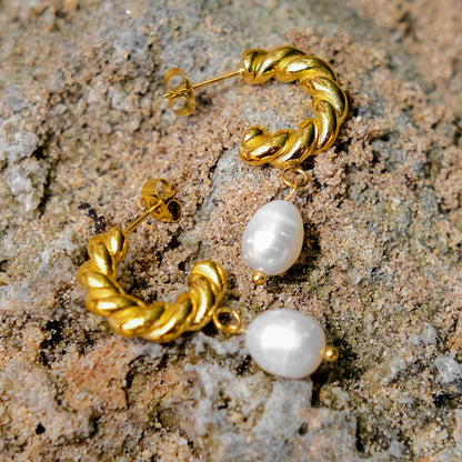 [GALE]Emma Pearl Earrings