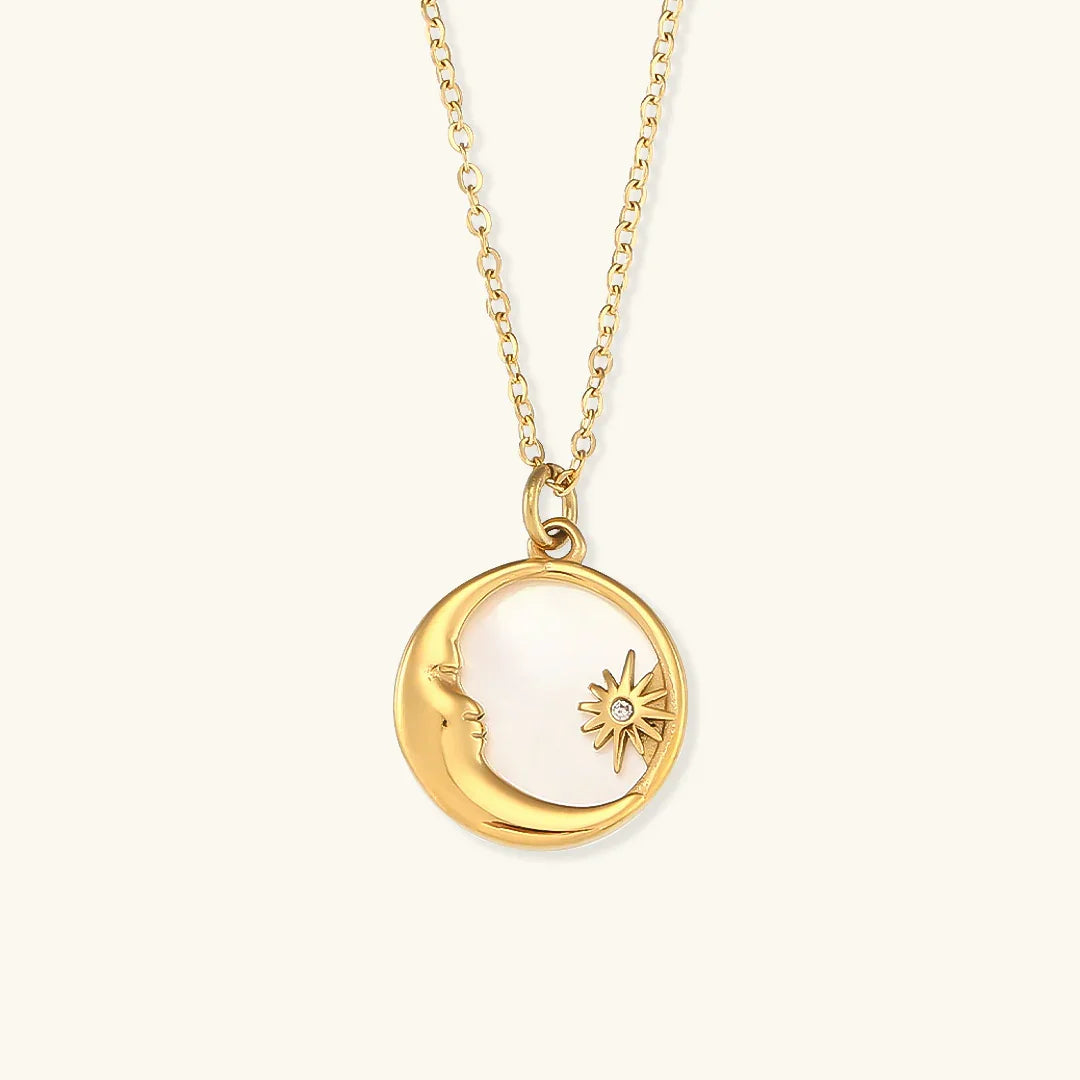 [GALE]Evangeline Lunar Gold Necklace