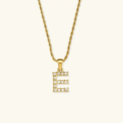 [GALE]Maeve Letter Initial Diamond Necklace