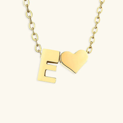 [GALE]Ria Initial Letter Gold Necklace