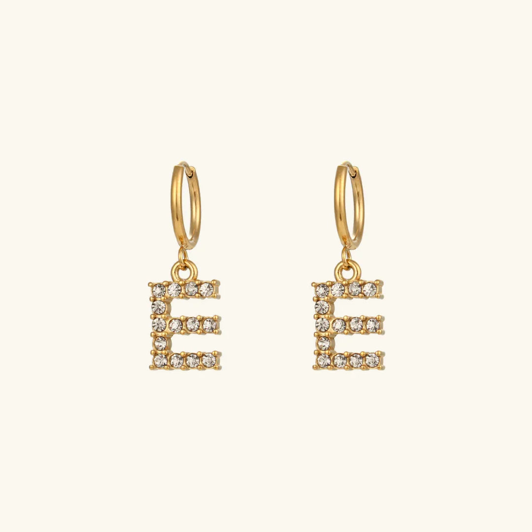 [GALE]Wilhemina Initial Letter Earrings