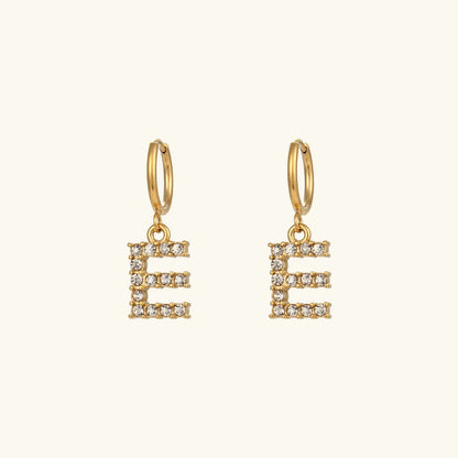 [GALE]Wilhemina Initial Letter Earrings
