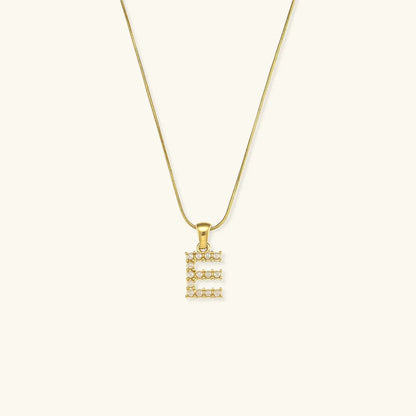 [GALE]Augustine Initial Letter Pearl Necklace