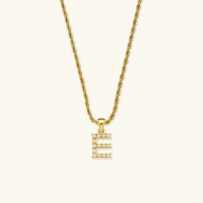 [GALE]Elodie Initial Letter Pearl Necklace