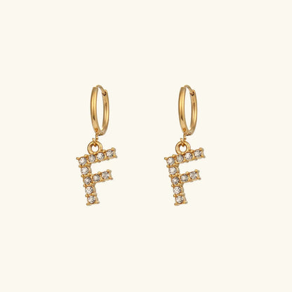 [GALE]Wilhemina Initial Letter Earrings