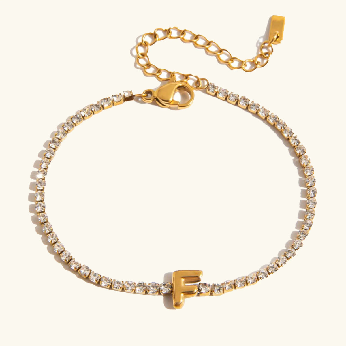 [GALE]Avaria Bubble Letter Tennis Bracelet