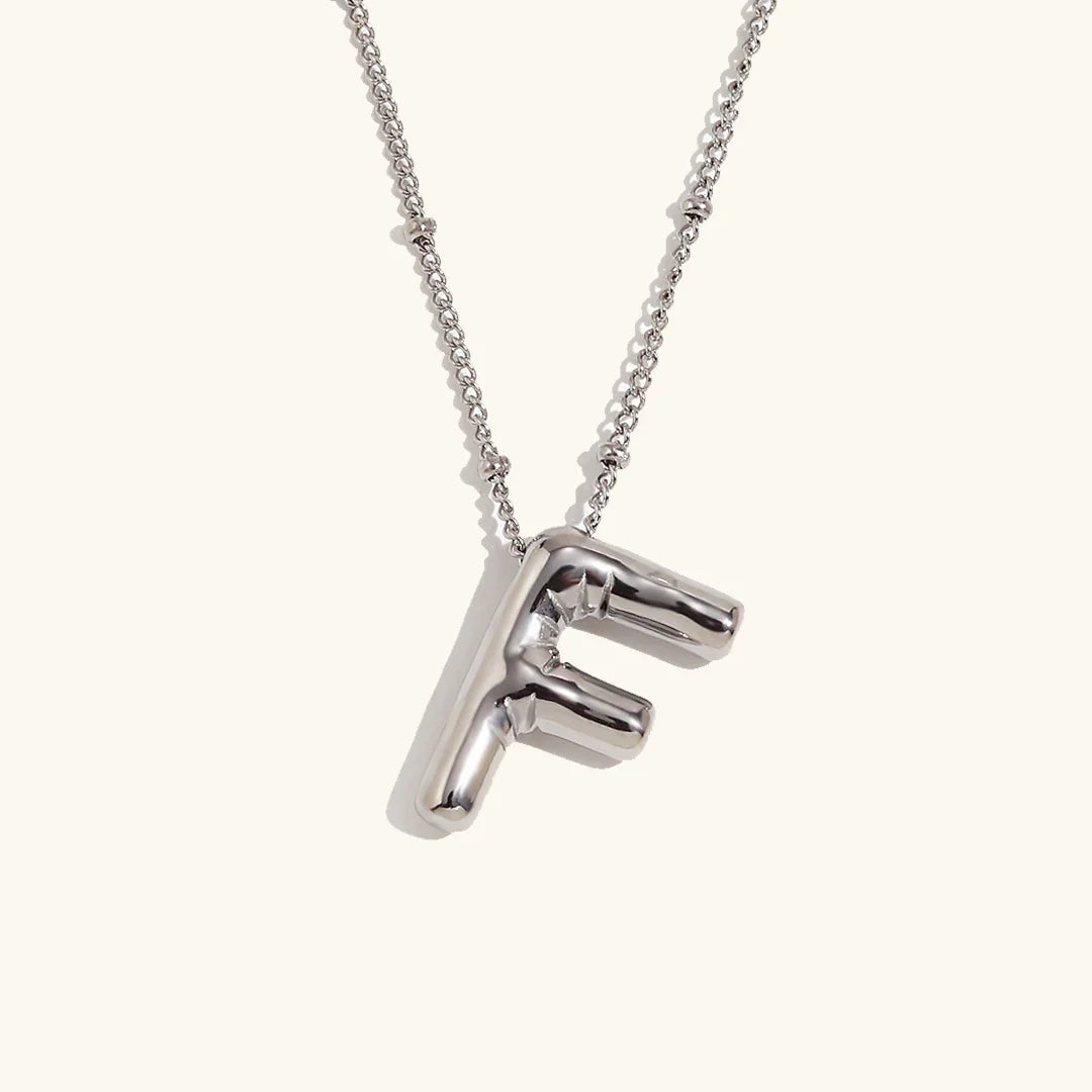 [GALE]Balloon Gold Initial Necklace