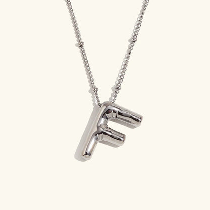 [GALE]Balloon Gold Initial Necklace