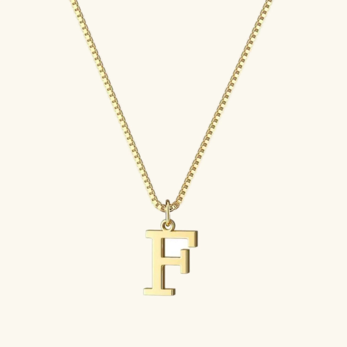 [GALE]Therese Letter Initial Gold Necklace