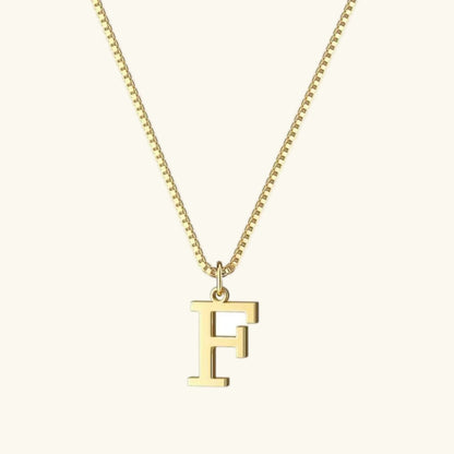 [GALE]Therese Letter Initial Gold Necklace