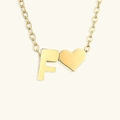 [GALE]Ria Initial Letter Gold Necklace