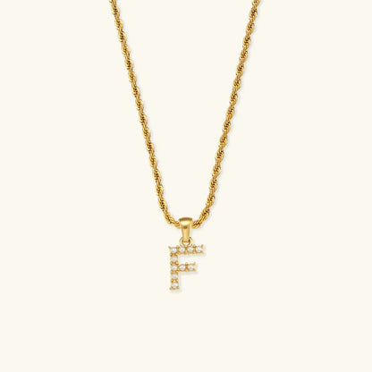 [GALE]Elodie Initial Letter Pearl Necklace