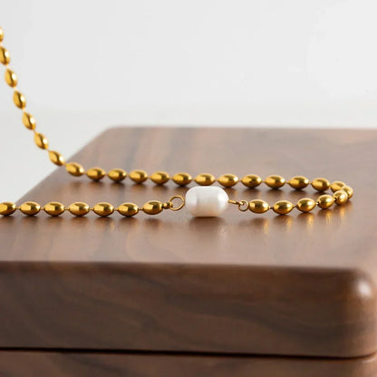 [GALE]Neptune Freshwater Pearl Necklace