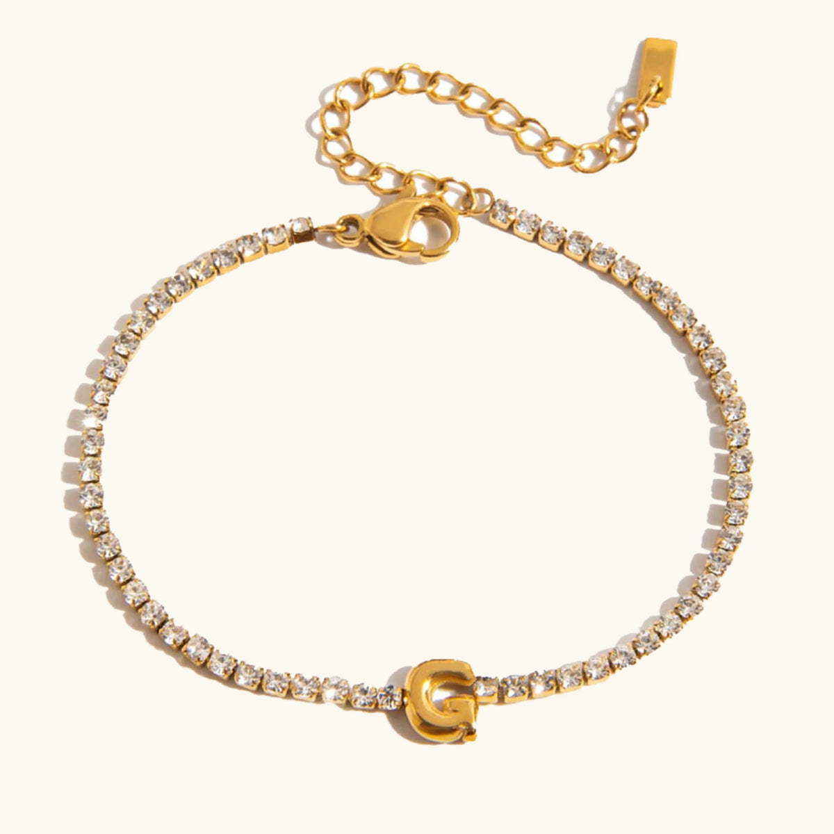 [GALE]Avaria Bubble Letter Tennis Bracelet