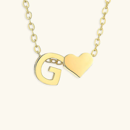 [GALE]Ria Initial Letter Gold Necklace