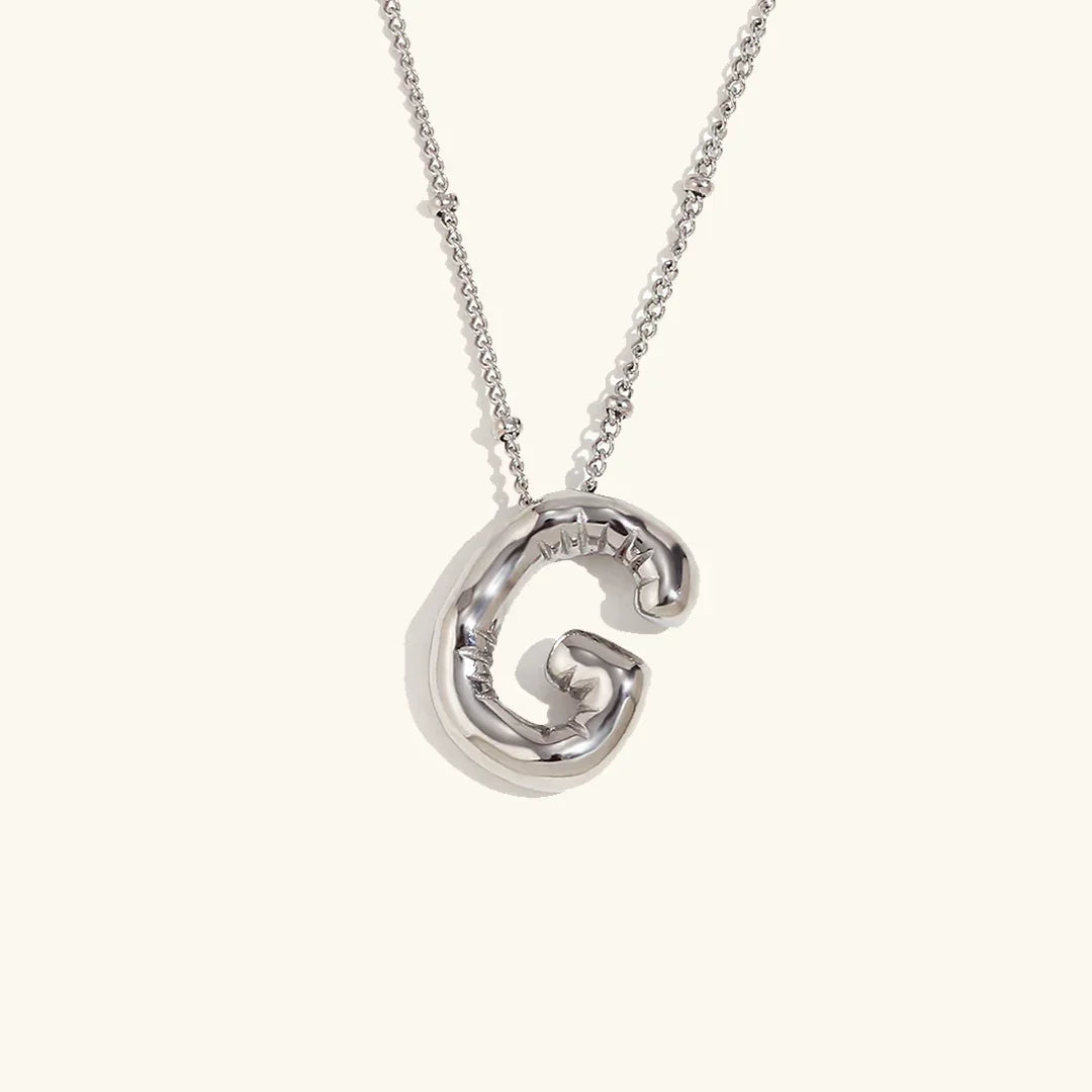 [GALE]Balloon Gold Initial Necklace