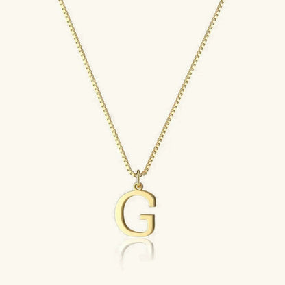 [GALE]Therese Letter Initial Gold Necklace