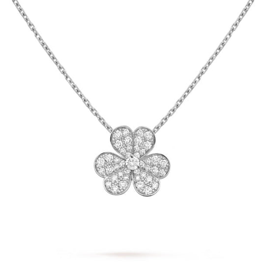 [GALE]CLOVER DIAMANT-KETTE SILBER