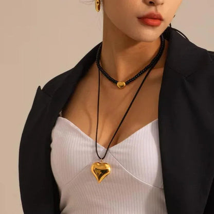 [GALE]Lavine Heart Necklace