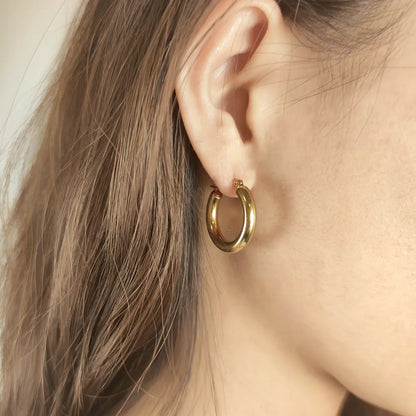 [GALE]Wide Hoop Earrings