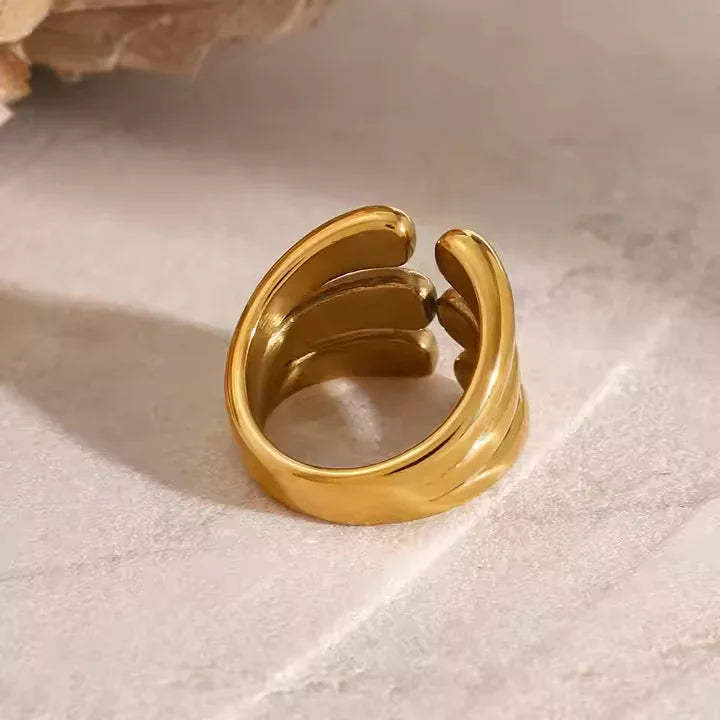 [GALE]Cassiel Layered Gold Ring