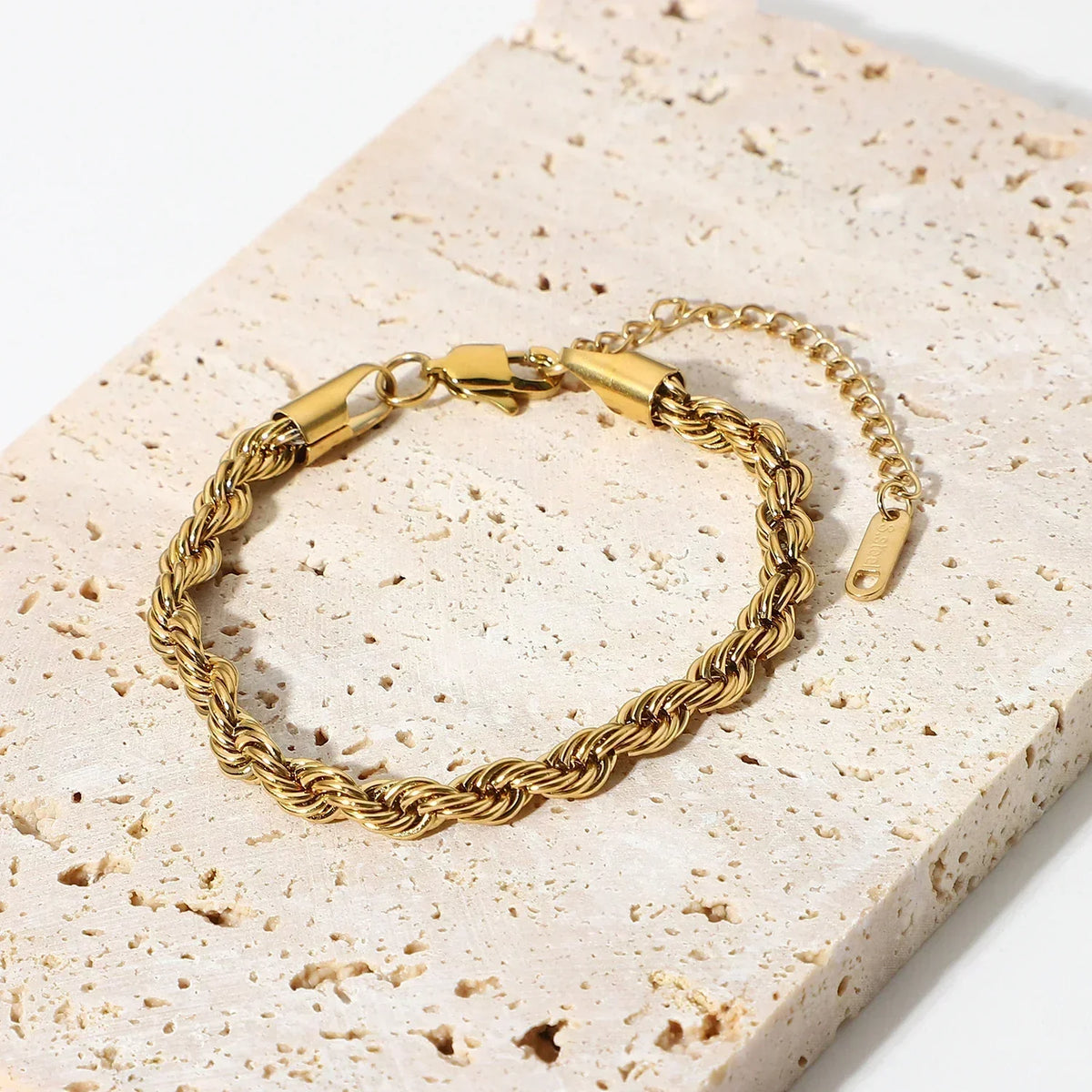 [GALE]Clara Rope Chain Gold Bracelet