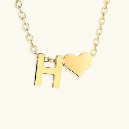 [GALE]Ria Initial Letter Gold Necklace