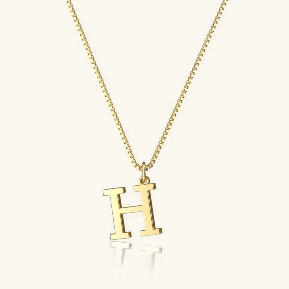 [GALE]Therese Letter Initial Gold Necklace