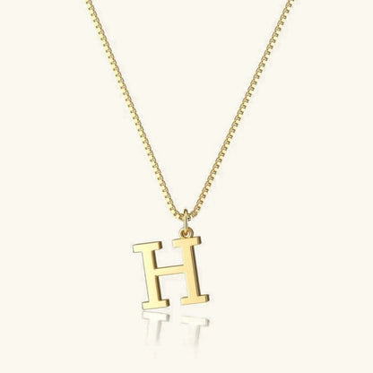 [GALE]Therese Letter Initial Gold Necklace