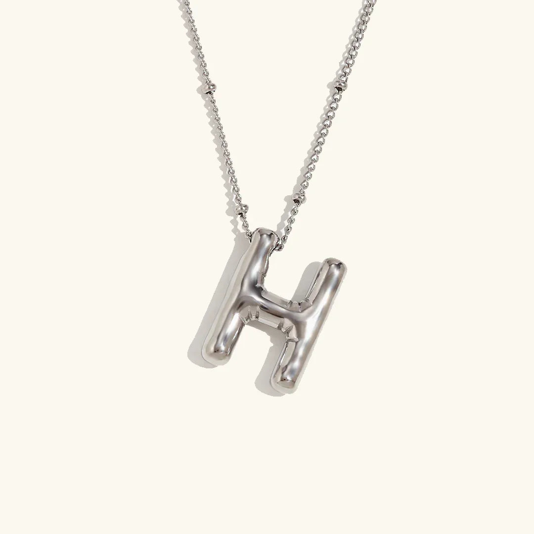 [GALE]Balloon Gold Initial Necklace