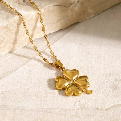 [GALE]Ella Clover Gold Necklace