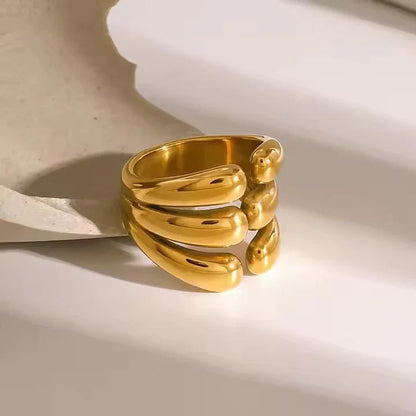 [GALE]Cassiel Layered Gold Ring