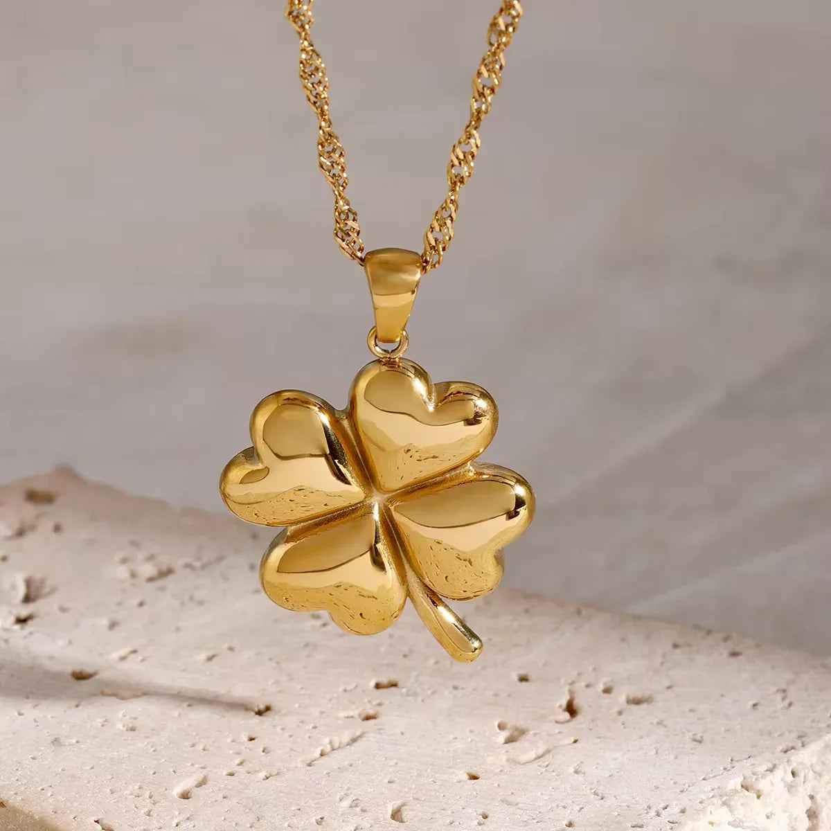 [GALE]Ella Clover Gold Necklace