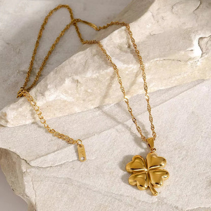 [GALE]Ella Clover Gold Necklace