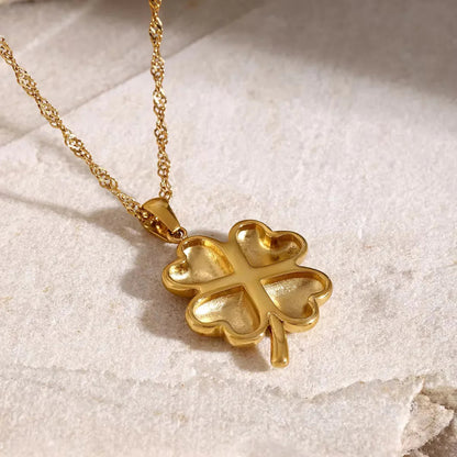 [GALE]Ella Clover Gold Necklace