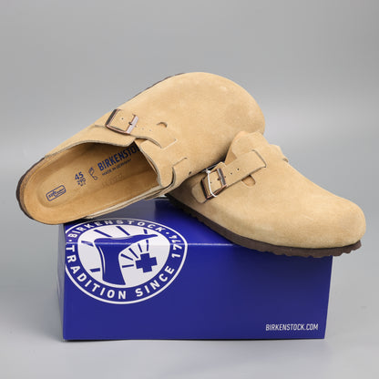 Boston Soft Footbed Sand Suede