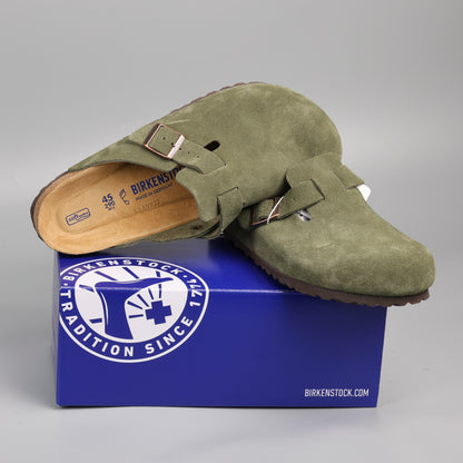 Boston Soft Footbed Olive Suede