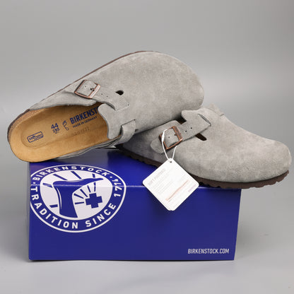 Boston Soft Footbed Gray Suede
