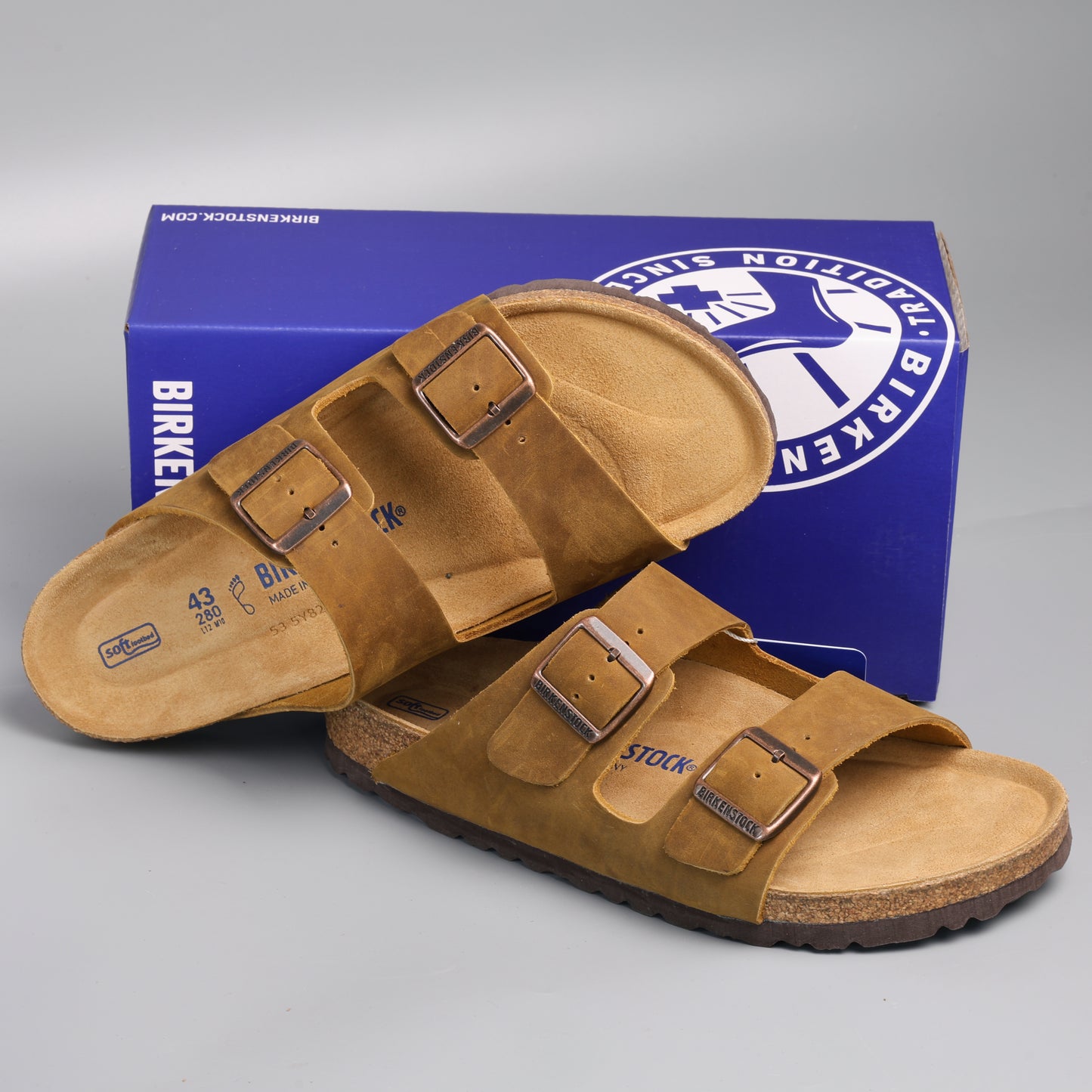 Arizona Soft Footbed Light Brown Waxed Leather