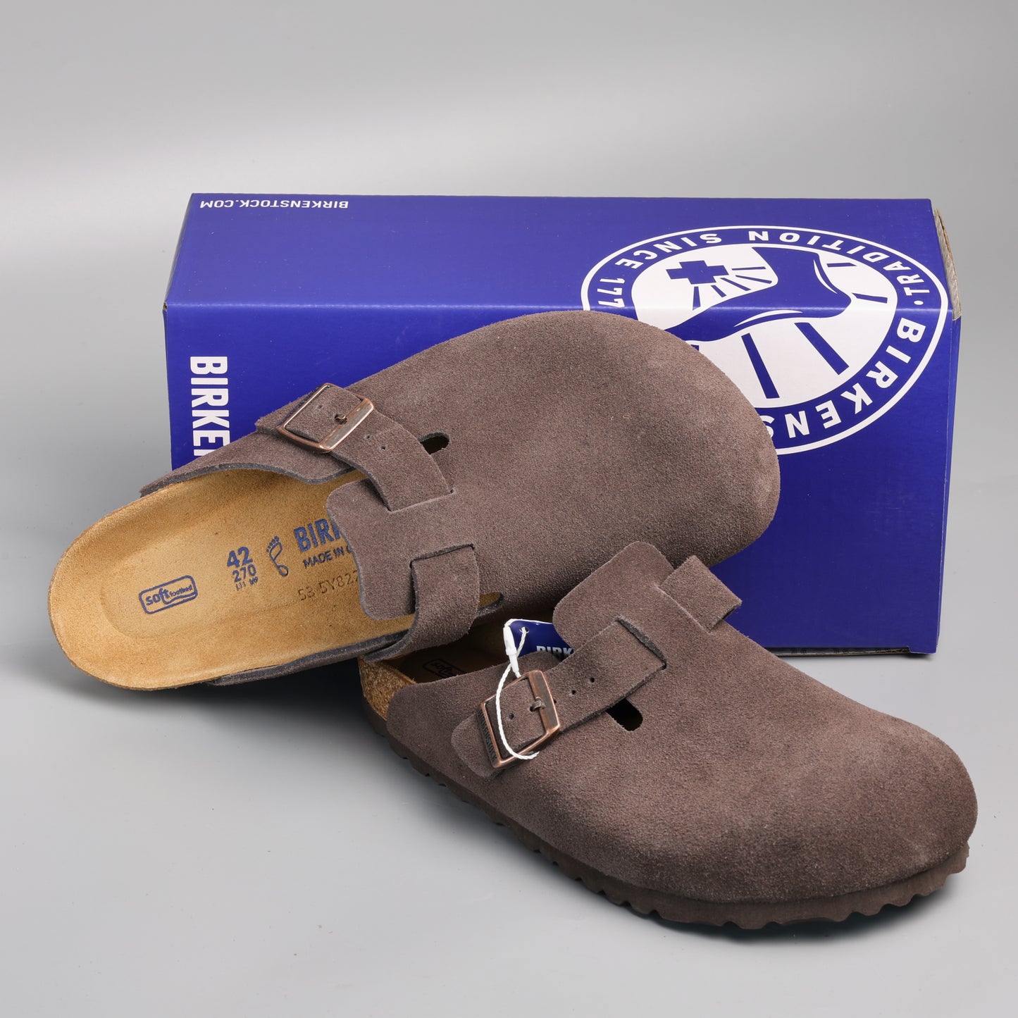 Boston Soft Footbed Chocolate Suede