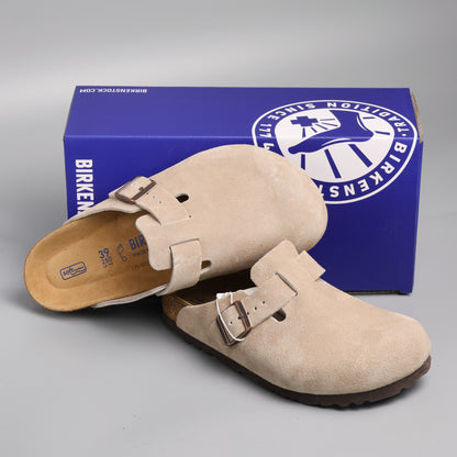 Boston Soft Footbed Taupe Suede