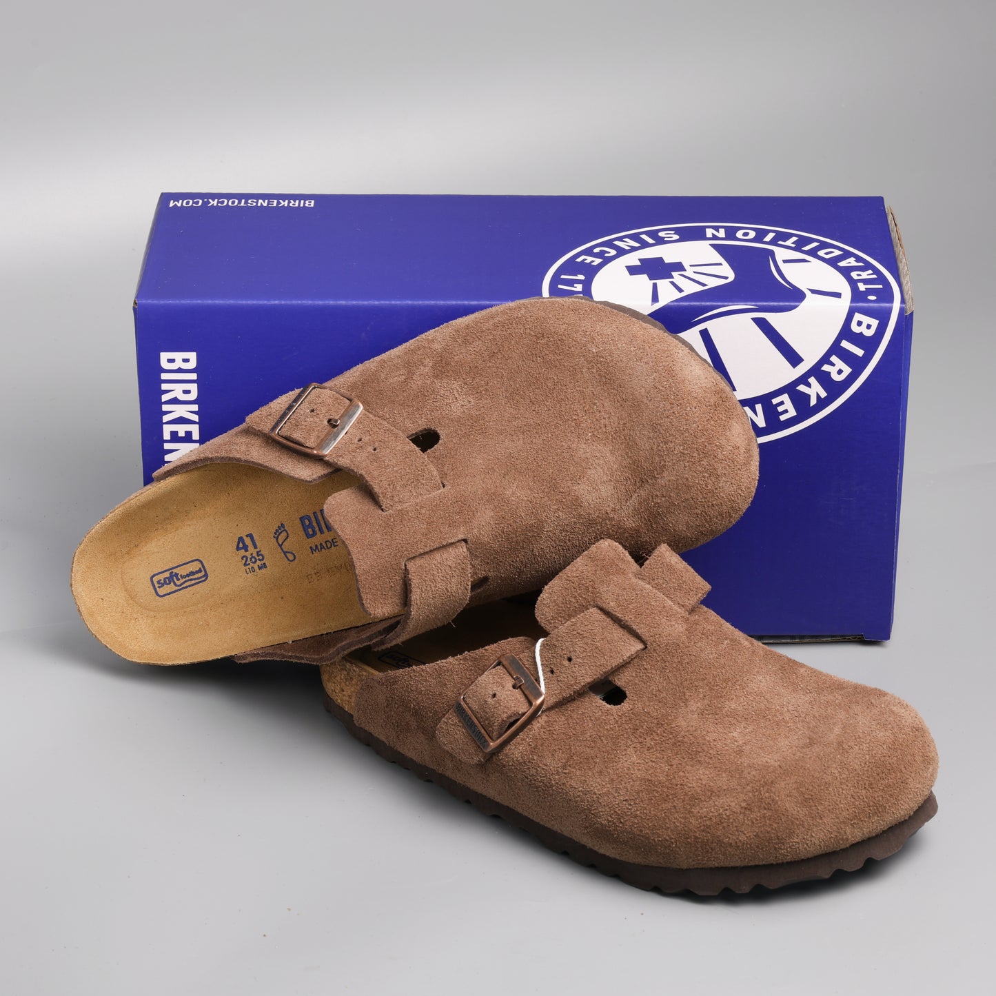 Boston Soft Footbed Chestnut Suede