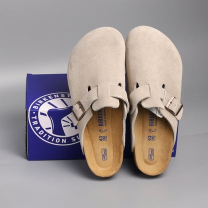 Boston Soft Footbed Taupe Suede
