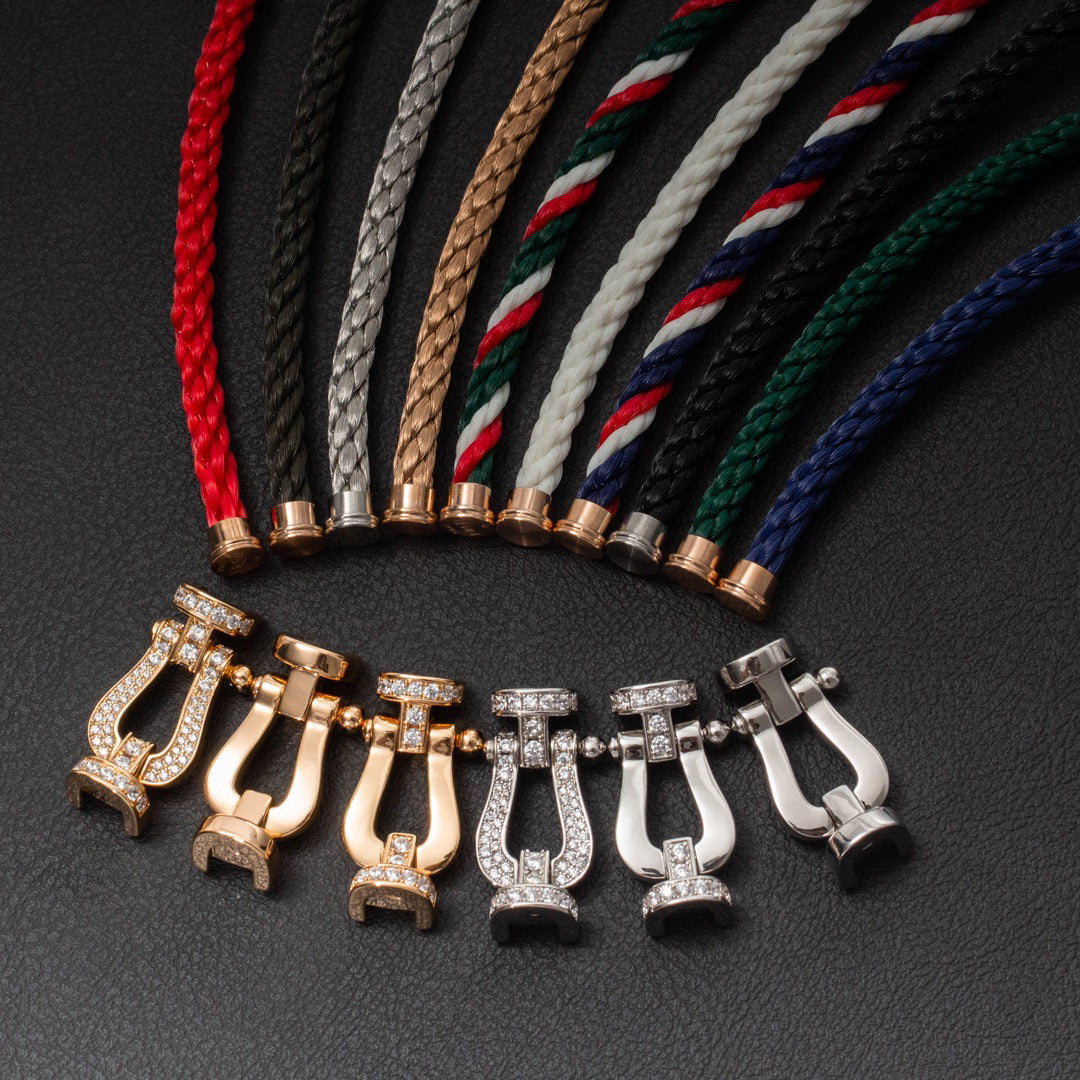 [GALE]FORCE LARGE HORSESHOE NO DIAMOND BRACELET SILVER