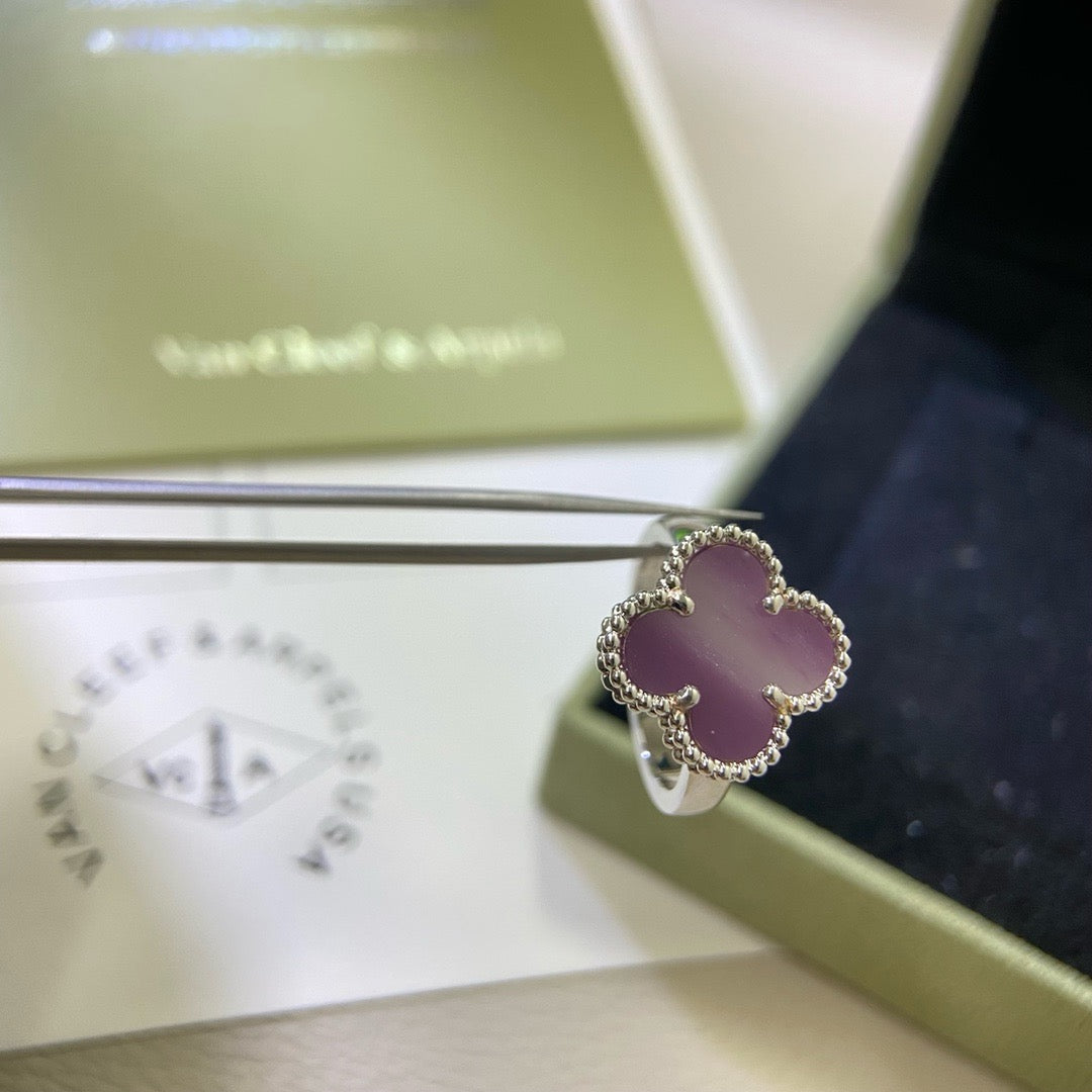 [GALE]CLOVER PURPLE VIOLET RING