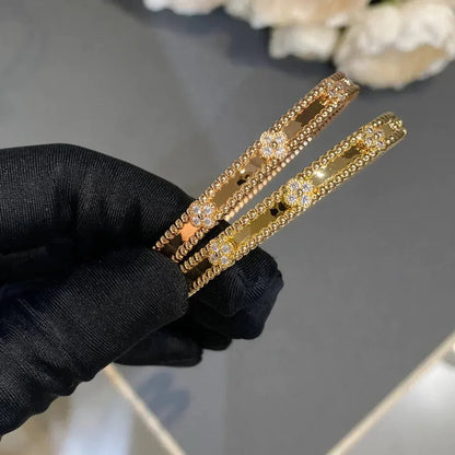 [ゲイル]クローバーブレスレット 4mm ダイヤモンド